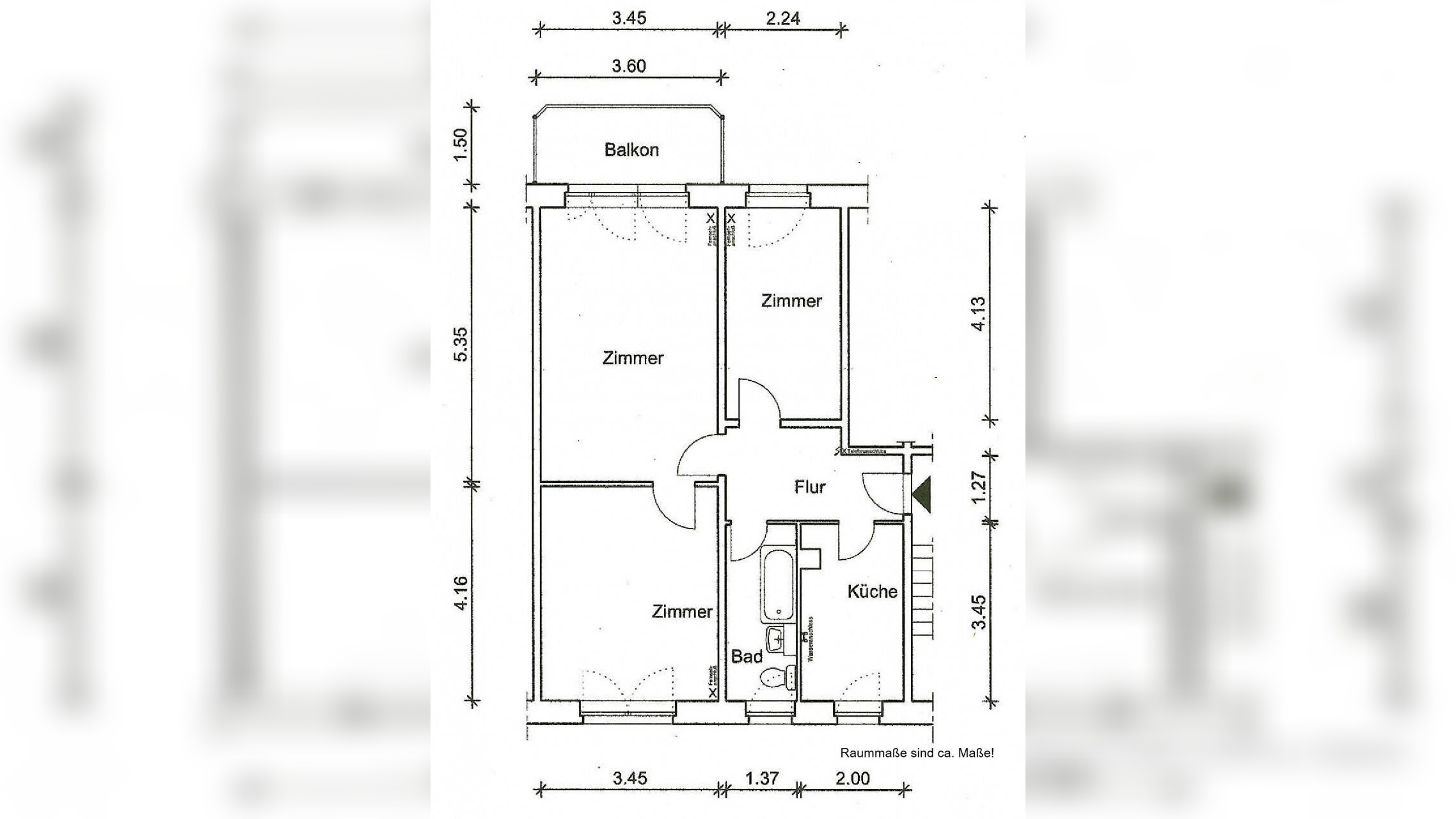 3 Raumwohnung mit Balkon – 6449 Aschersleben – Vorschaubild 10