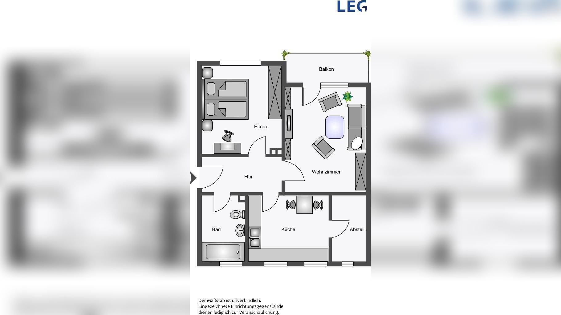 2 Zimmer im EG in Hamm Bockum Hövel – 59075 Hamm – Vorschaubild 2