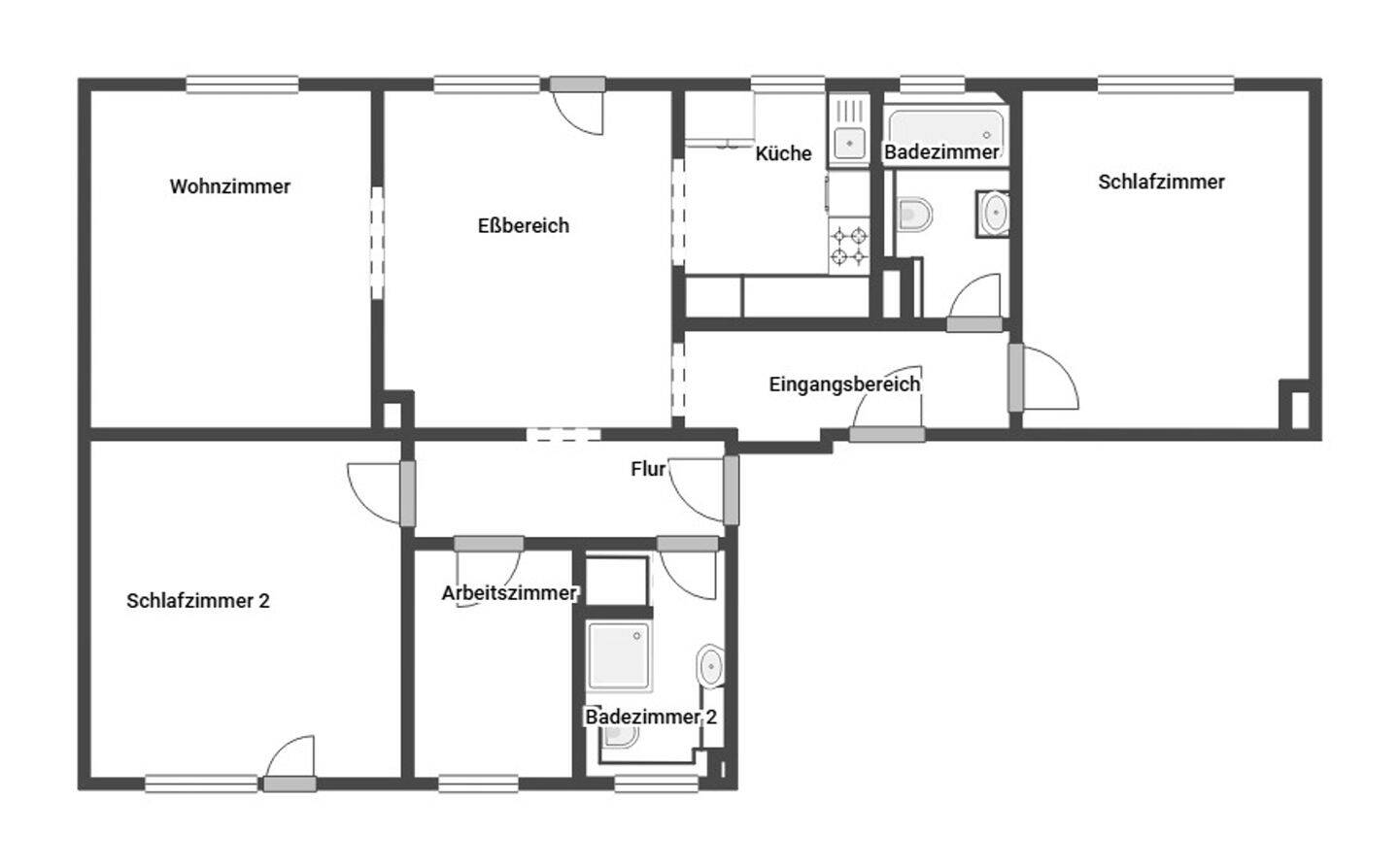 Großzügiges Wohnen in ruhiger Lage – gepflegte 5-Zimmer-Wohnung mit zwei Balkonen in Aplerbeck – 44289 Dortmund – Vorschaubild 11