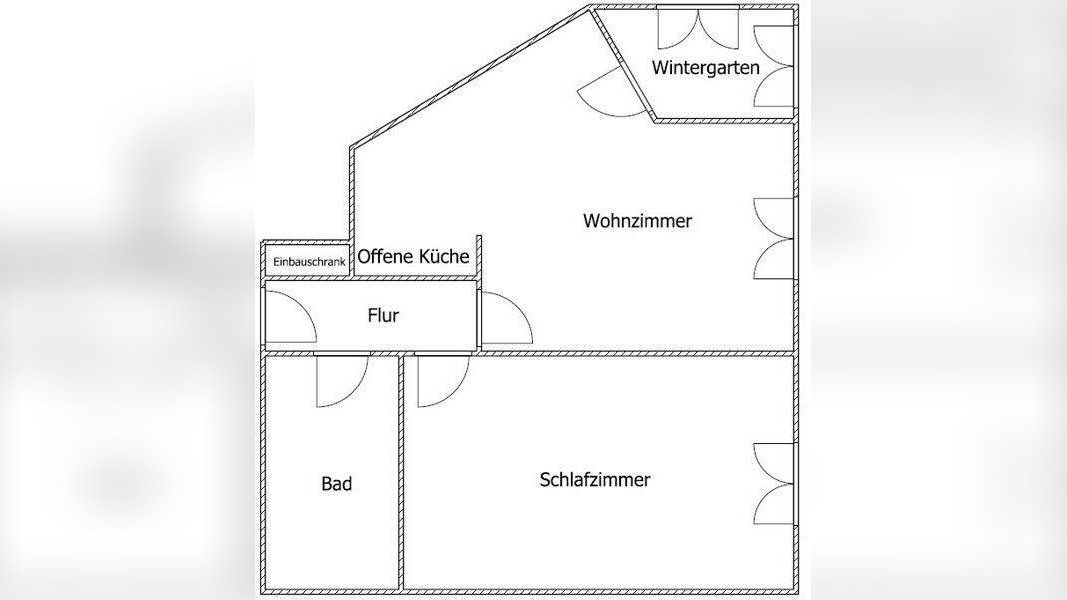 Frisch sanierte 2-Zimmer-Wohnung mit Einbauküche und (Winter-)Balkon – 40477 Düsseldorf – Vorschaubild 2