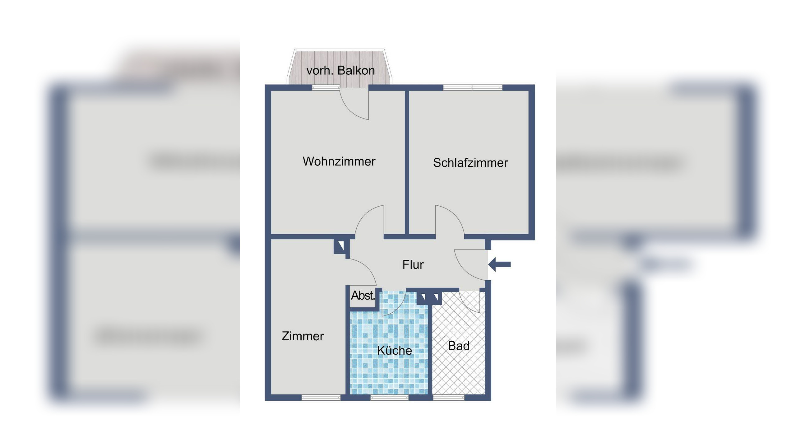 Komfortable Balkonwohnung in ruhiger Lage von Kassel-Niederzwehren – 34134 Kassel – Vorschaubild 6