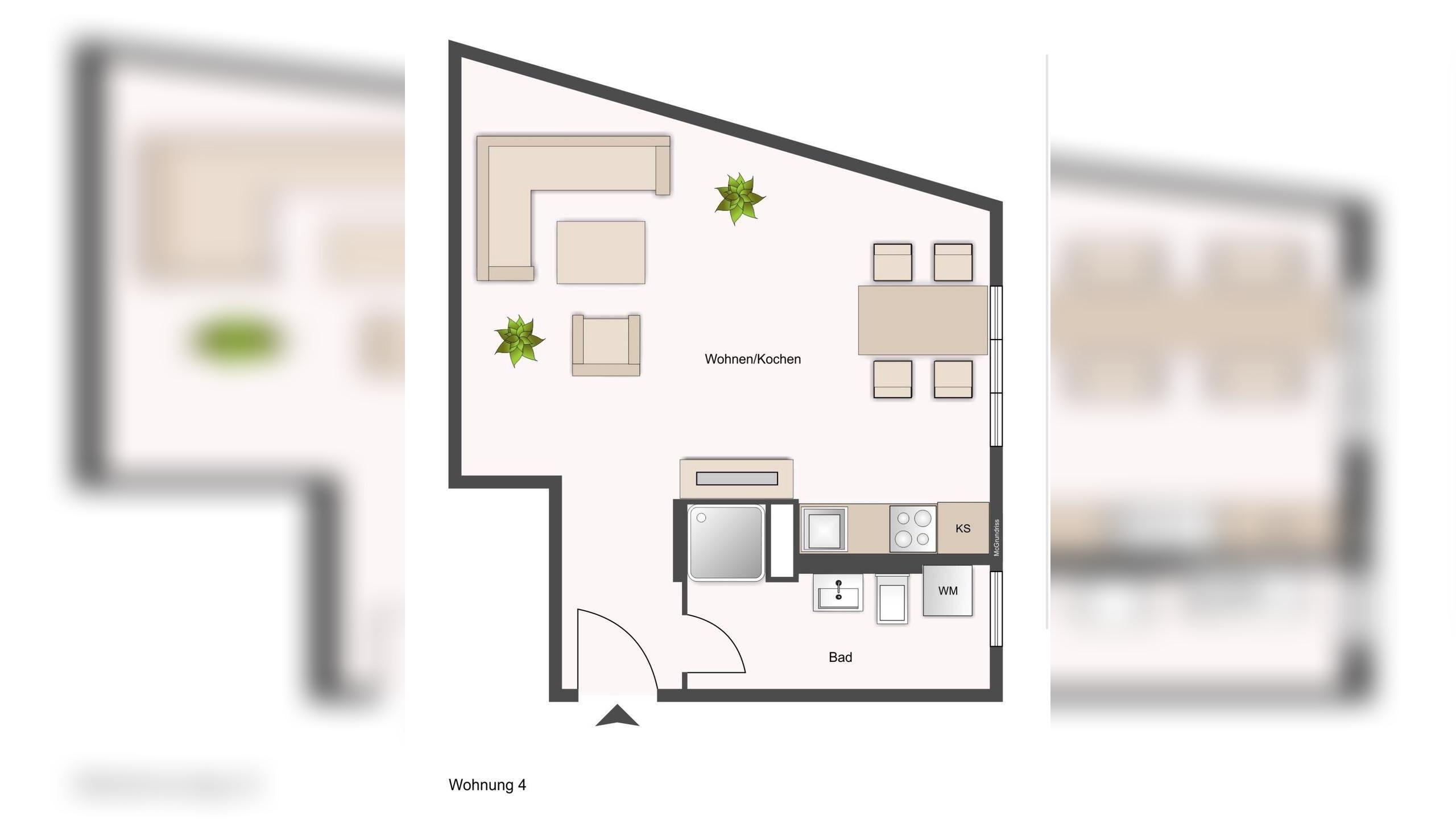 1-Raum-Apartment | Einbauküche | Aufzug | Fußbodenheizung | Energieeffizienzklasse A+ – 4315 Leipzig – Vorschaubild 12