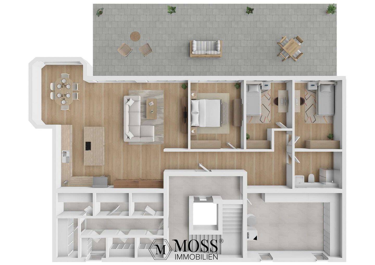 Die Gartengeschosswohnung KfW QNG – Wohnen wie im eigenen Haus mit idylischem Garten am Waldrand – 79104 Freiburg im Breisgau – Vorschaubild 12