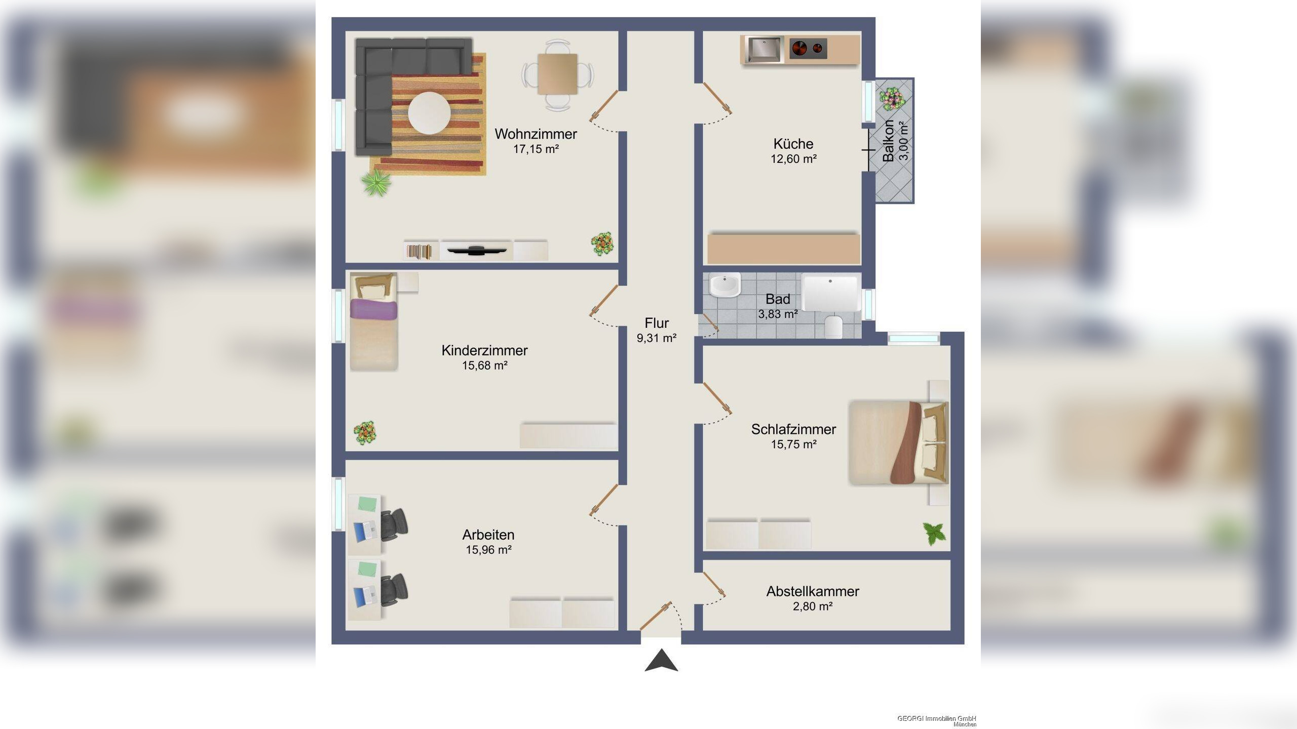 GEORGI: Charmante Altbauwohnung in gesuchter Lage von Neuhausen-Nymphenburg – 80634 München – Vorschaubild 4
