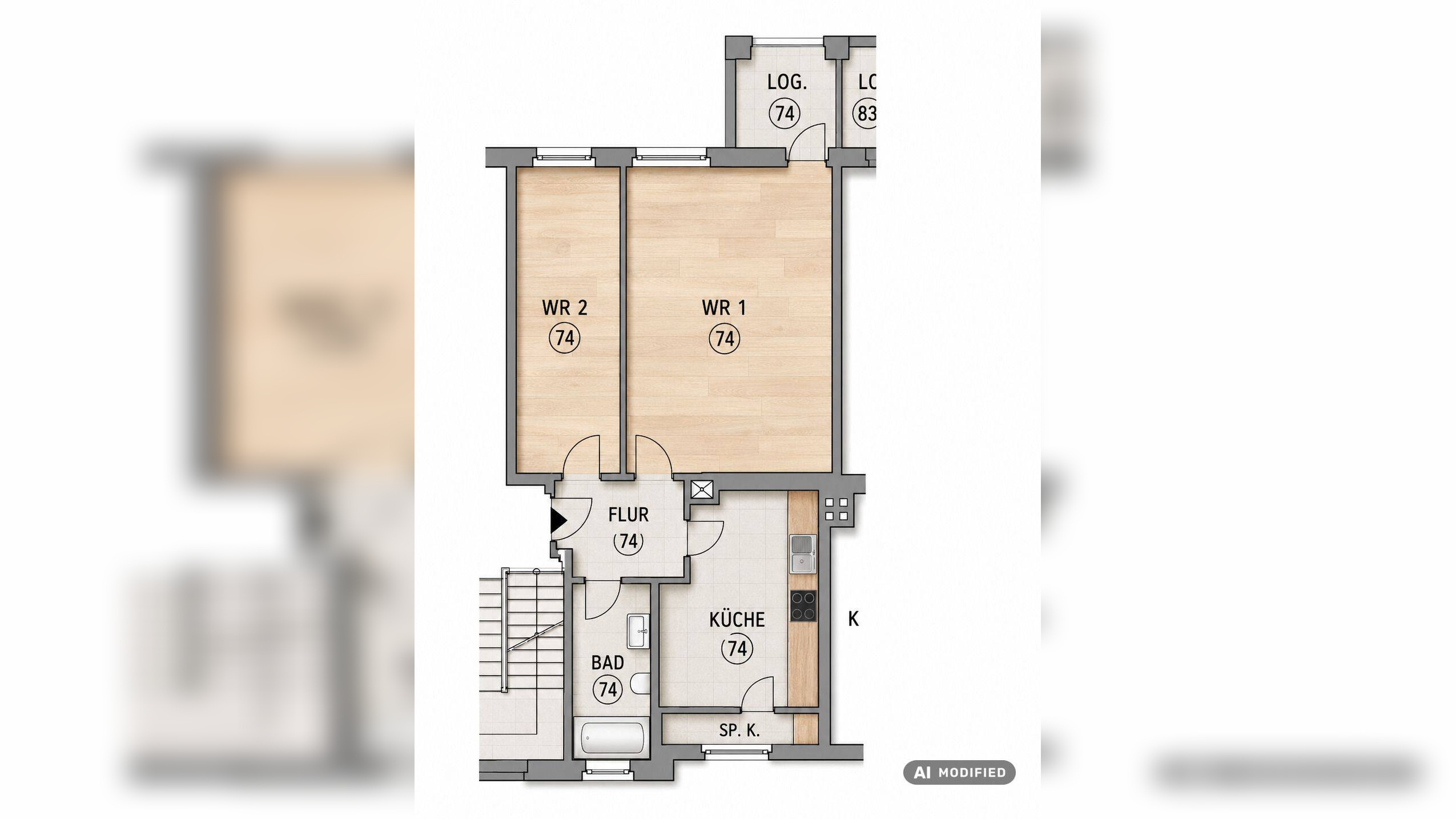 Vermietete 2-Zimmer-Altbauwohnung mit Balkon in gefragtem Weißensee – 13088 Berlin – Vorschaubild 5