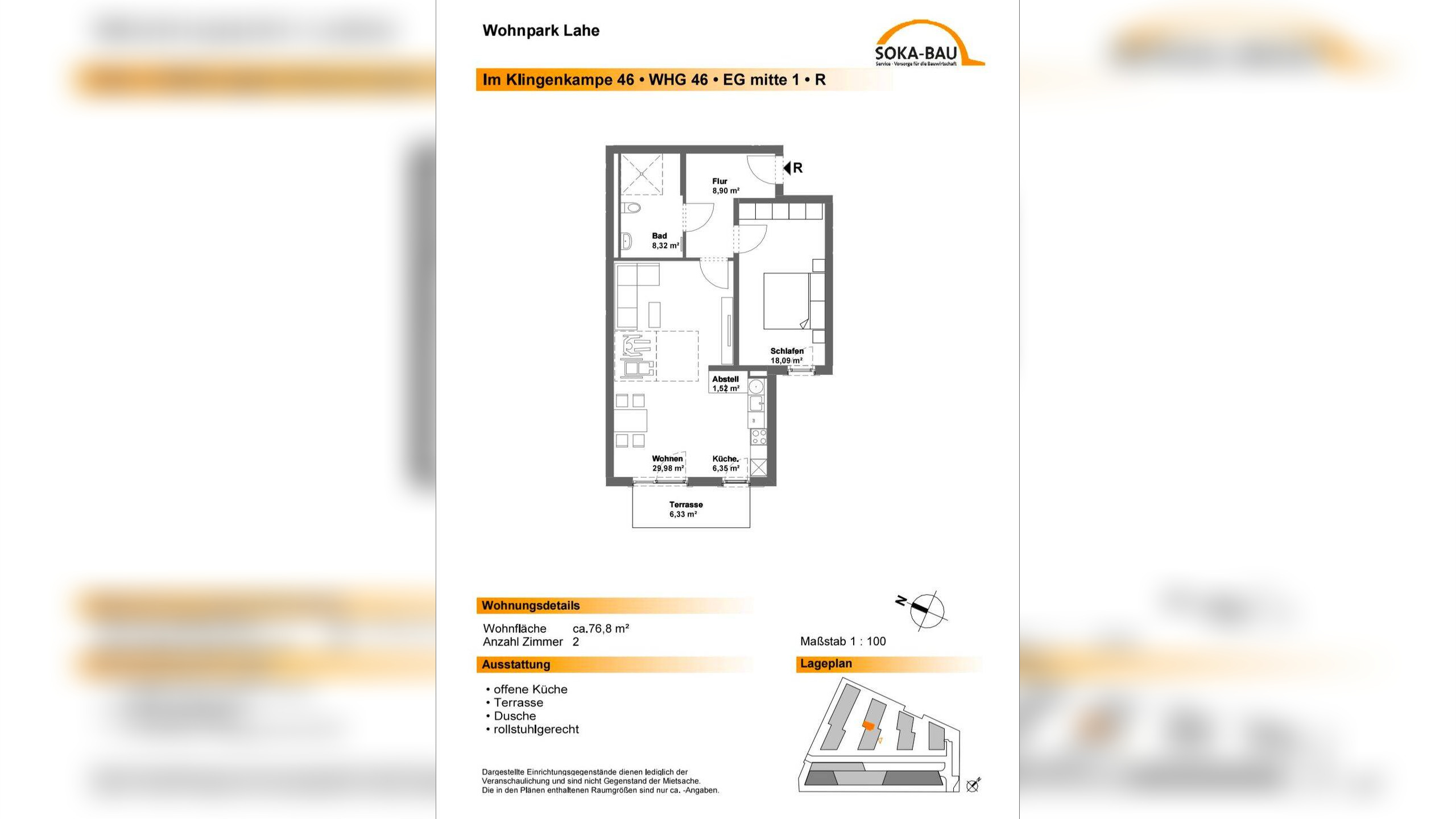 2-Zimmer Wohnung Hannover-Lahe – 30659 Hannover – Vorschaubild 7