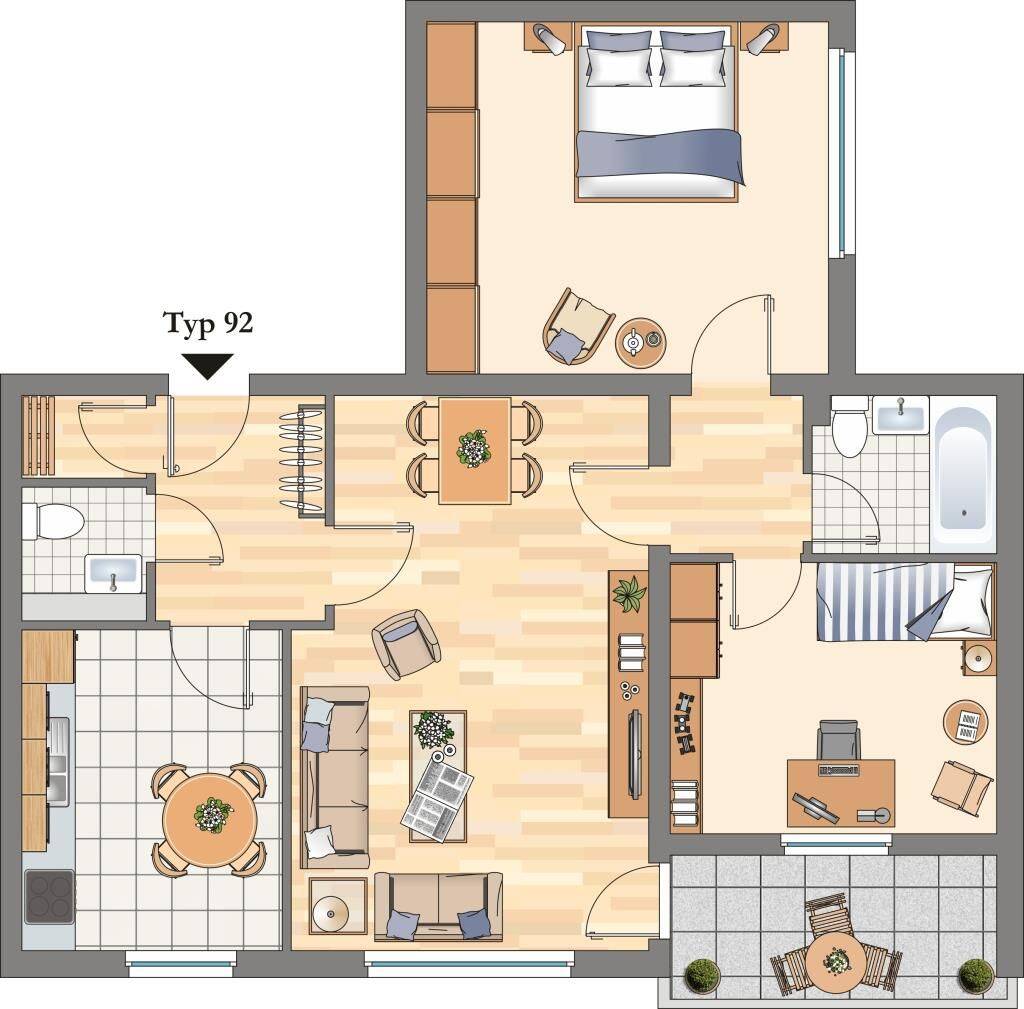 3-Zimmer-Wohnung in Hattingen Holthausen – 45527 Hattingen – Vorschaubild 2