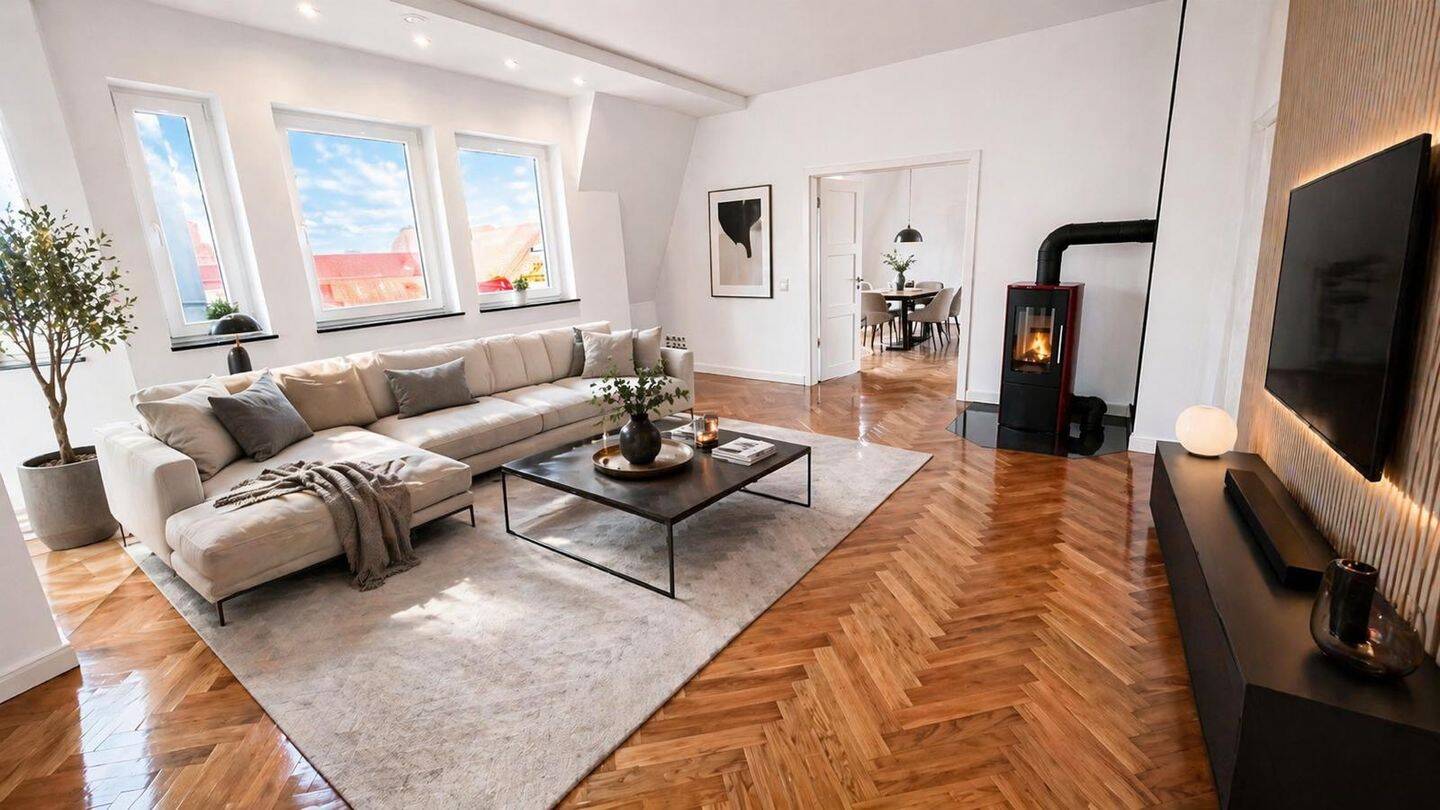 Exklusive Dachgeschosswohnung mit Kamin & Aufzug – 10249 Berlin – Vorschaubild 4
