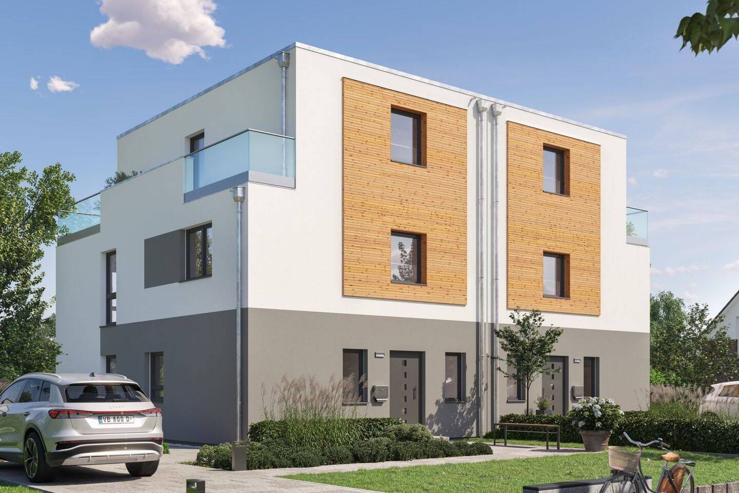 Modernes Doppelhaus in München-Denning, projektiert nach Kundenwünschen – 81929 München – Vorschaubild 2