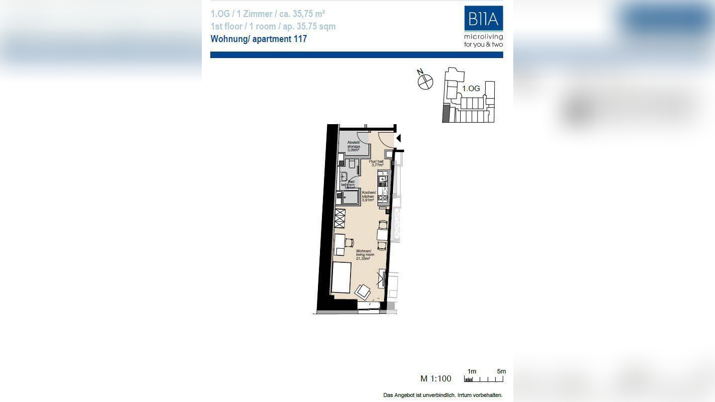 1-Zimmerwohnung-jung, modern und zentral! All-In Miete! – 30169 Hannover – Vorschaubild 8