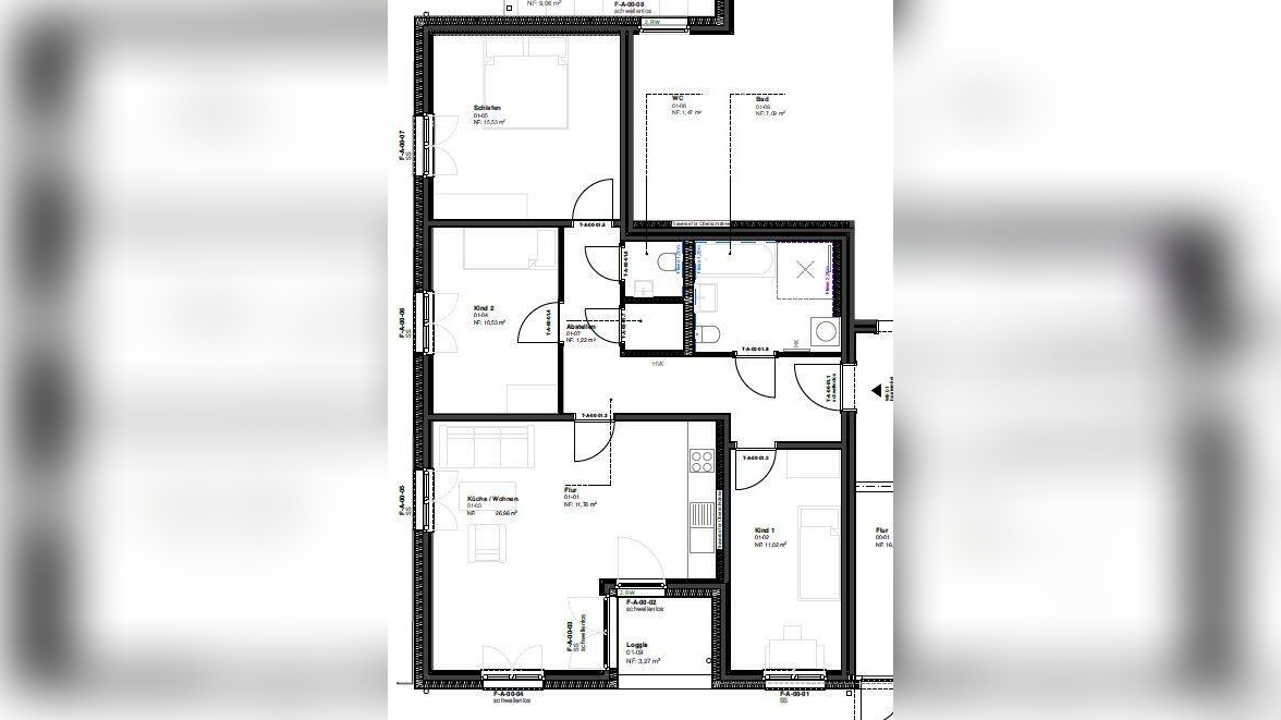 SPARSAM im Verbrauch durch Niedrigenergiehaus – ERSTBEZUG mit schicker EBK, Bad mit Wanne & Dusche, sowie Gäste WC – 1139 Dresden – Vorschaubild 2