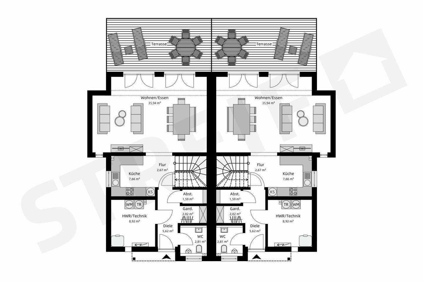 Modernes Doppelhaus in München-Denning, projektiert nach Kundenwünschen – 81929 München – Vorschaubild 4