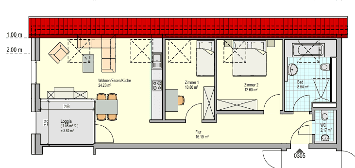 3-Zimmer-Wohnung mitten in Bempflingen – 72658 Bempflingen – Vorschaubild 5