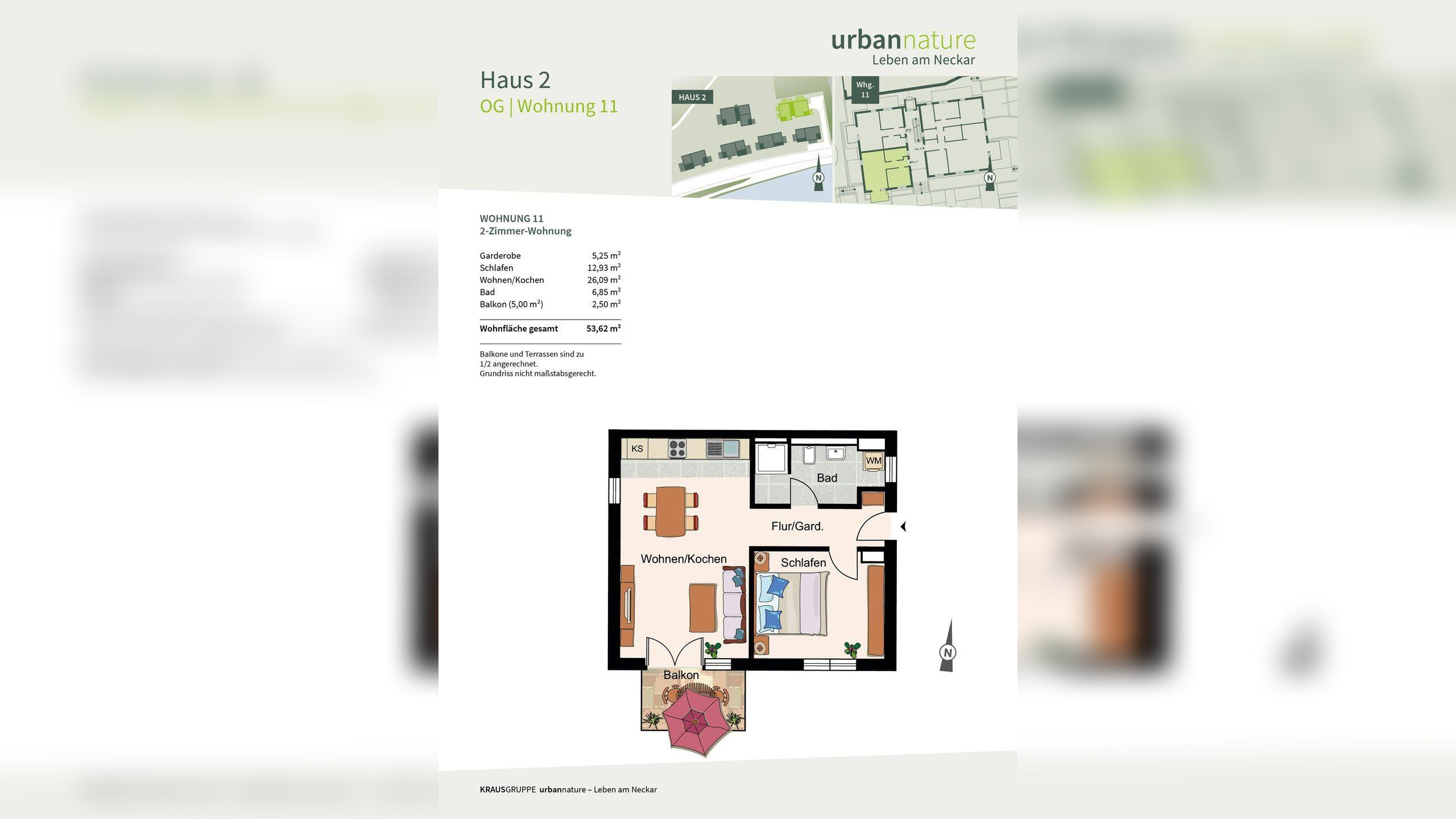 Erstbezug in urban nature – 2-Zimmer-Wohnung mit Neckarblick – 69118 Heidelberg – Vorschaubild 9