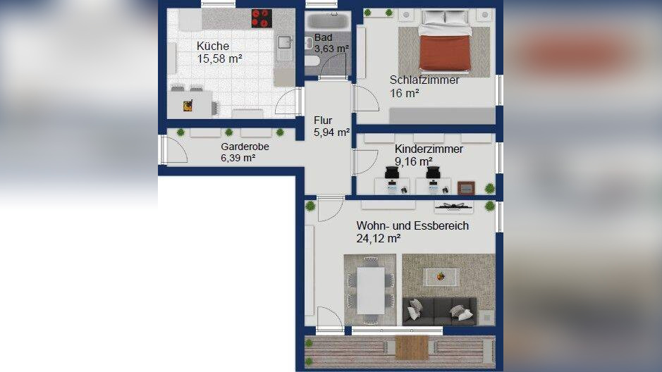 Wohnkomfort in Berg am Laim – hochwertig modernisierte 3-Zimmer-Wohnung – 81671 München – Vorschaubild 11