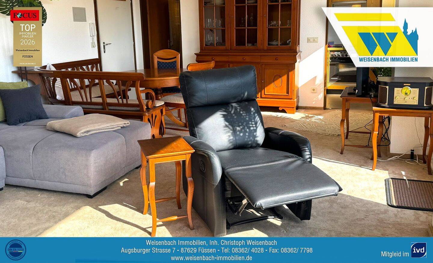 Wohnen, wo andere Urlaub machen – Möbliertes Apartment mit Wellnessbereich und Alpenblick in Füssen-Weißensee – 87629 Füssen – Vorschaubild 11