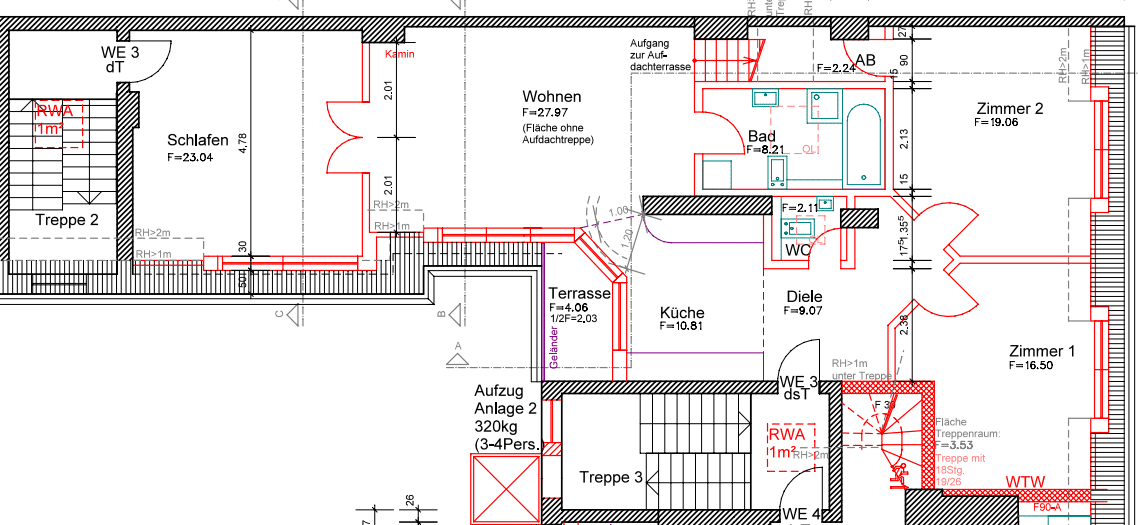 Exklusive Dachgeschosswohnung mit Kamin & Aufzug – 10249 Berlin – Vorschaubild 12