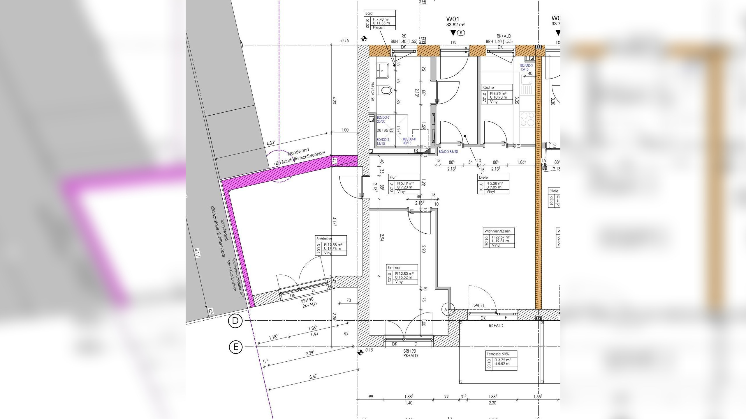 KFW-40QNG – Neubau 3-Zimmer-Wohnung mit Südterrasse – 86641 Rain – Vorschaubild 11