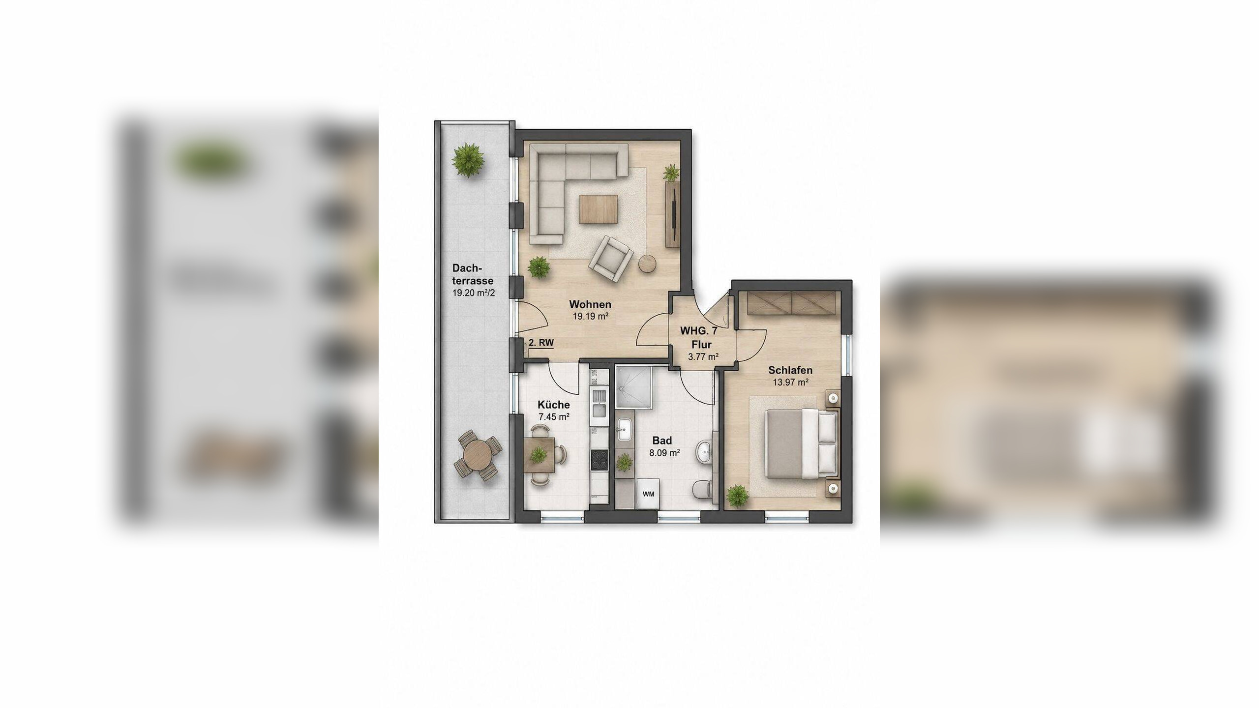 Exklusive 2-Zimmer Penthousewohnung – 27283 Verden (Aller) – Vorschaubild 11