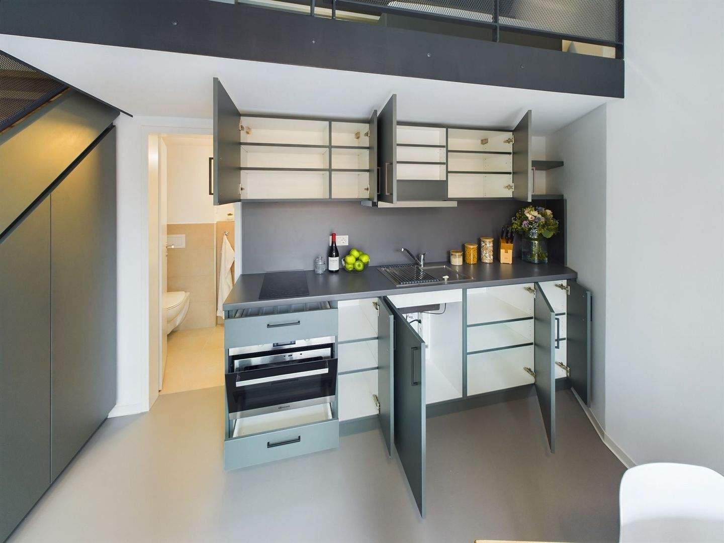 All-inclusive | Möblierte 1.5-Zimmer Maisonette mit Balkon | Maisonette Prime – 26122 Oldenburg (Oldb) – Vorschaubild 8