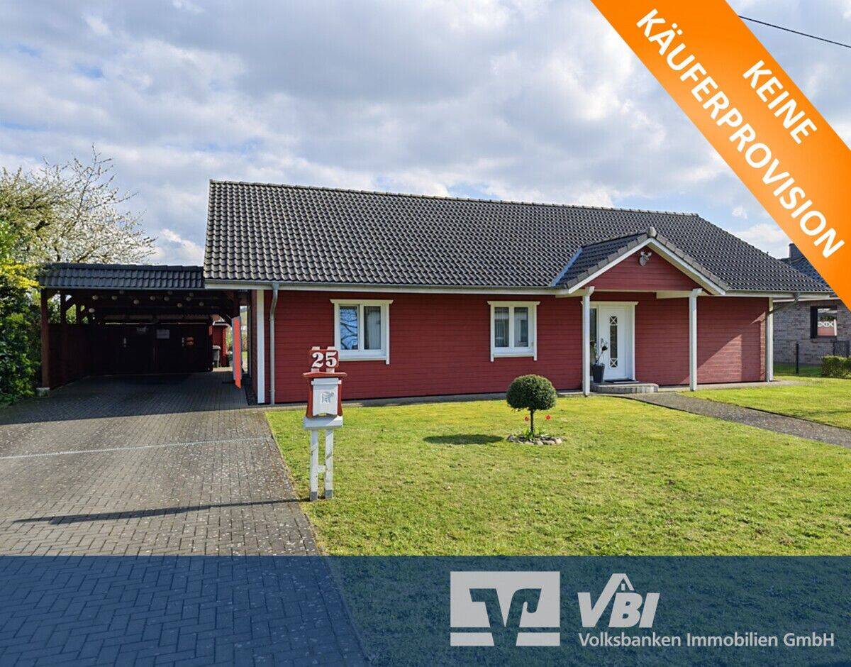 Holste | Neuwertiges Holzhaus mit Blick in die Wiesen, 27729 Holste