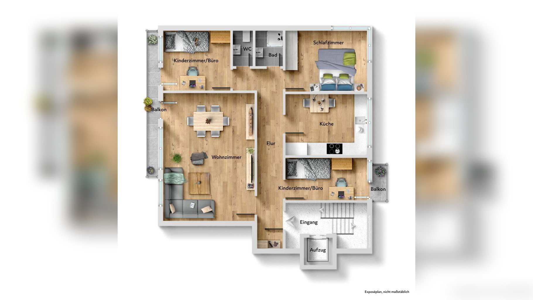 Zuschlagen nach Preissenkung! Einzigartige 4 Zimmer-Wohnung in Weilimdorf! – 70499 Stuttgart – Vorschaubild 4