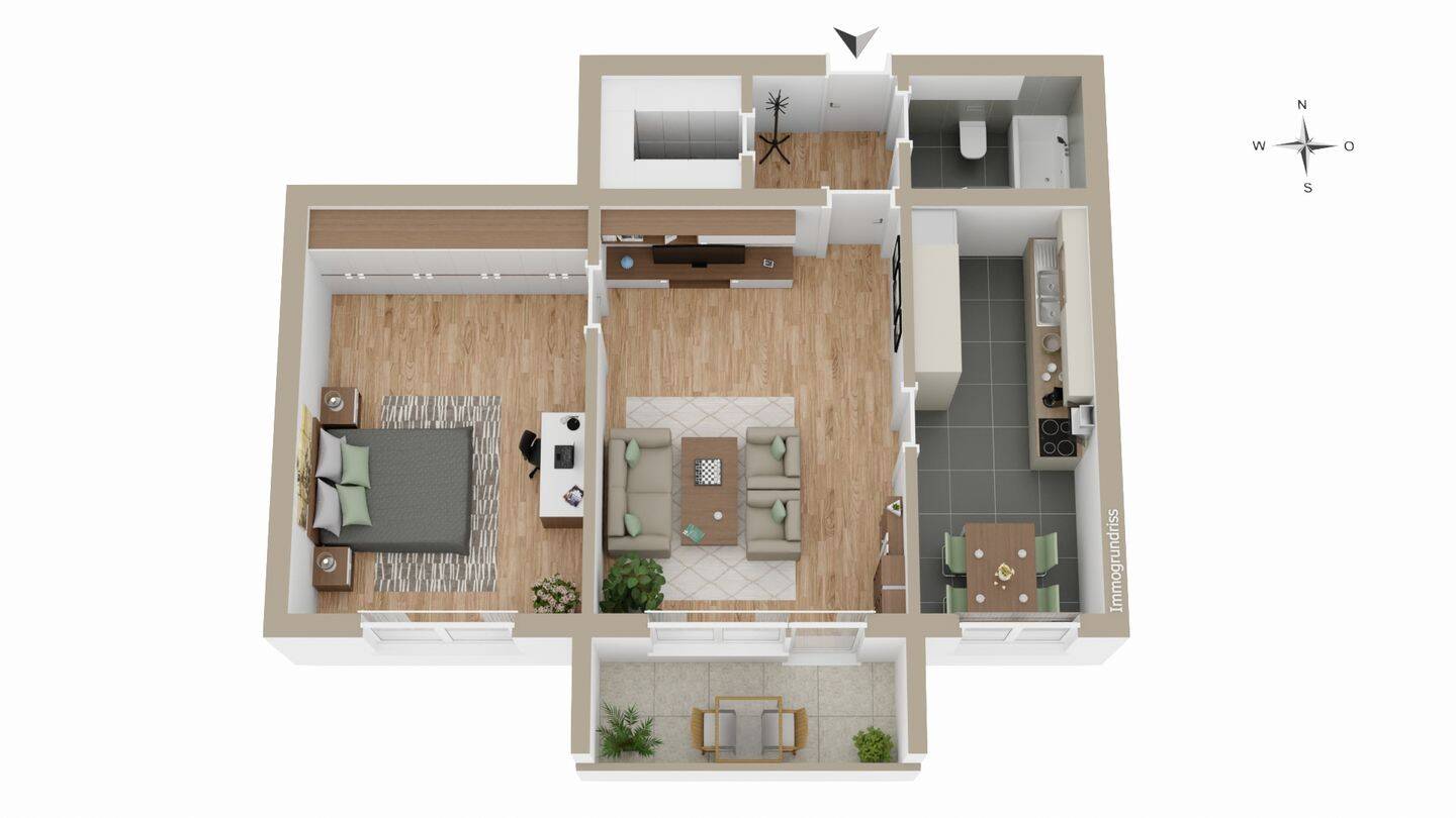 Gepflegte 2-Zimmer-Wohnung mit neuwertigem Bad ! – 74078 Heilbronn – Vorschaubild 11