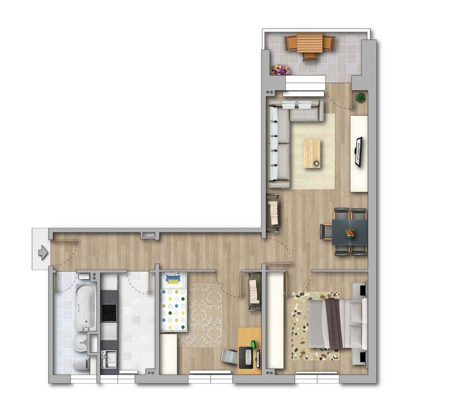 VIEL PLATZ! Drei Zimmer frisch saniert in perfekter Lage… – 39128 Magdeburg – Vorschaubild 7