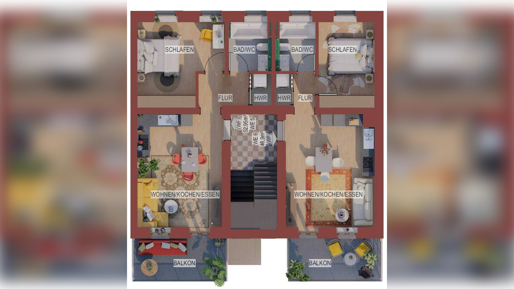 Kernsanierte Etagenwohnung in historischer Klinkerfassade – KfW 55 Standard – 6667 Weißenfels – Vorschaubild 7