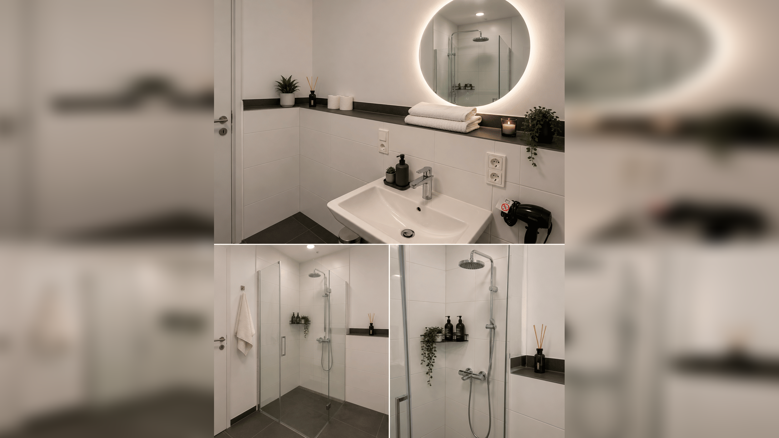 Möbliertes Appartement / Dusche / Fußbodenheizung / ohne Balkon – 54293 Trier – Vorschaubild 3