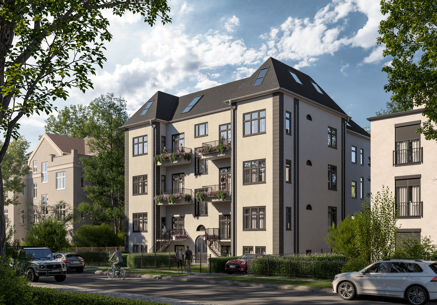 GARTENWOHNUNG – Lichtdurchflutete 4-Zimmer Wohnung in luxuriös sanierter Altbauvilla – 12205 Berlin – Vorschaubild 6