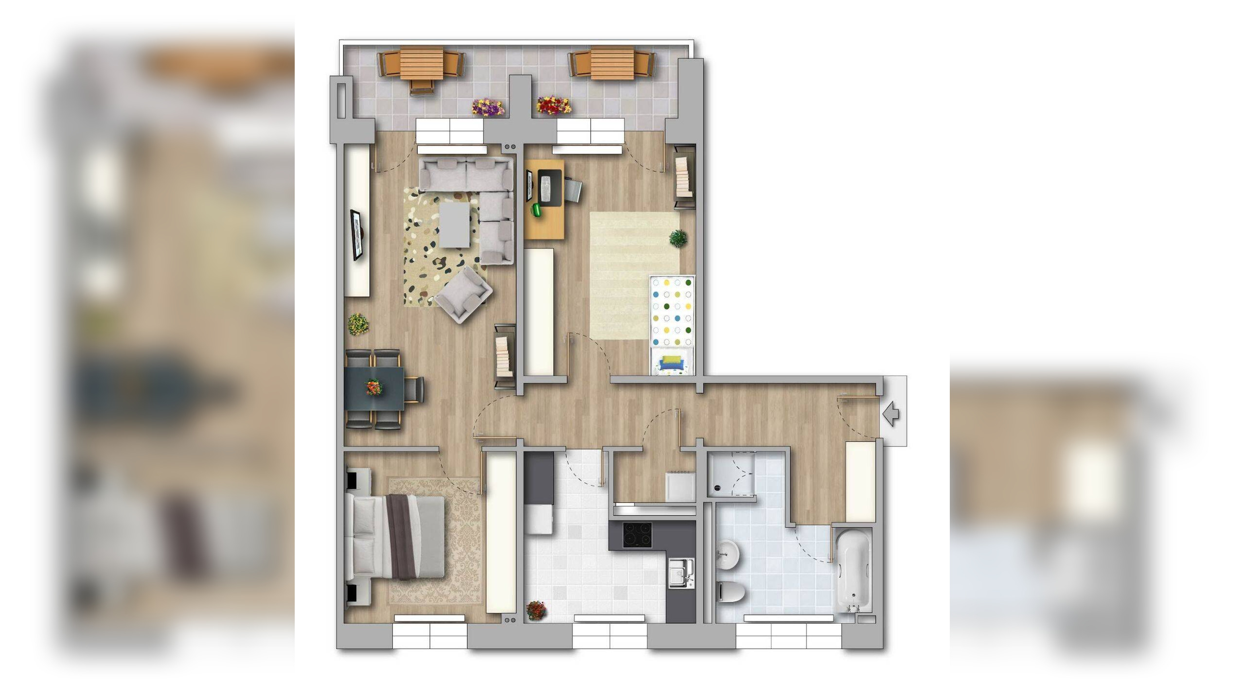Großzügige frisch sanierte 3-Raum-Wohnung im Kannenstieg. – 39128 Magdeburg – Vorschaubild 7