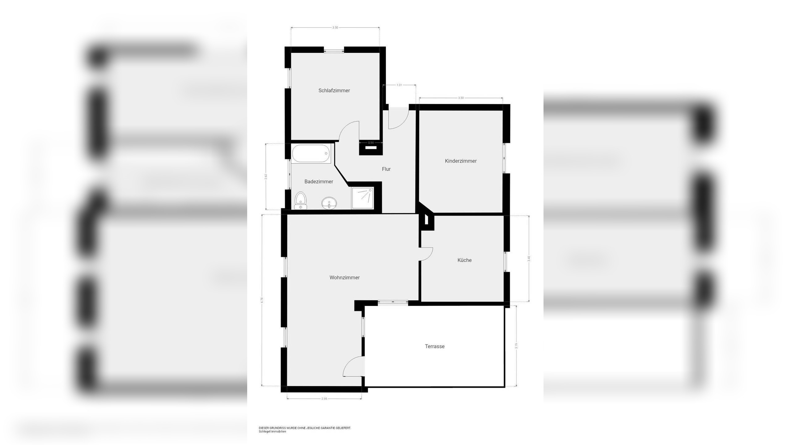 Ihre 3-Raumwohnung mit Einbauküche – 9394 Hohndorf – Vorschaubild 2