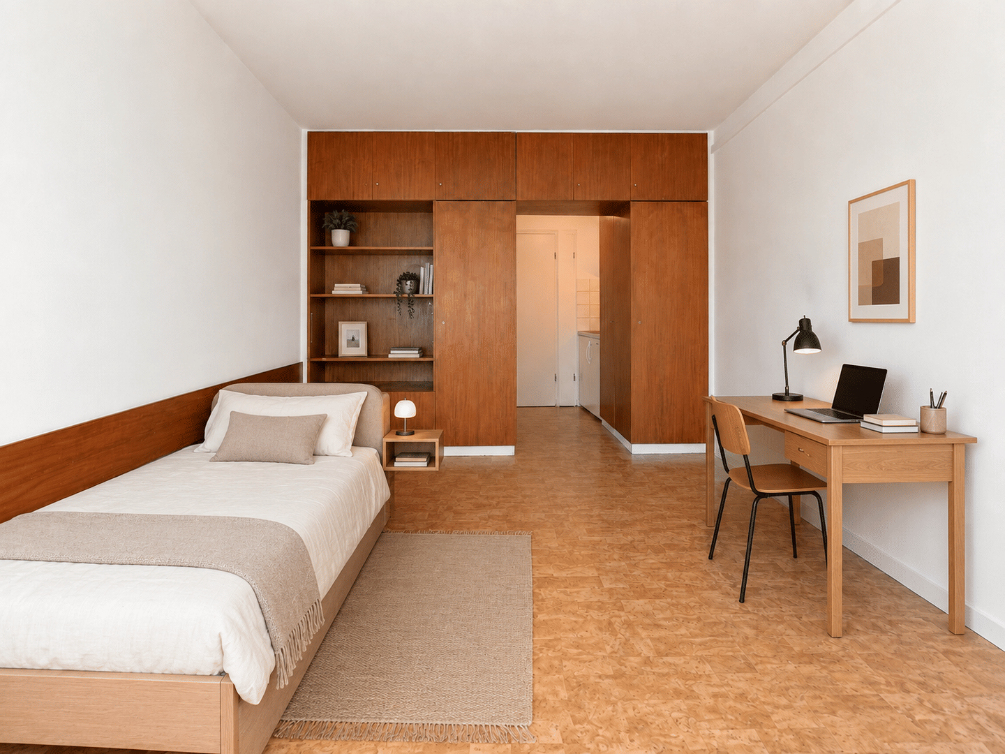 Ruhiges 1-Zimmer-Apartment mit Südterrasse und Duplex-Stellplatz in der Maxvorstadt – 80799 München – Vorschaubild 4