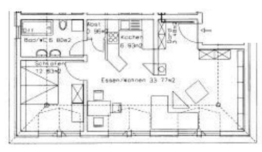 Gemütliche 2-Zimmer-Dachwohnung mit offener Küche & Bad mit Wanne und Dusche – 1917 Kamenz – Vorschaubild 2