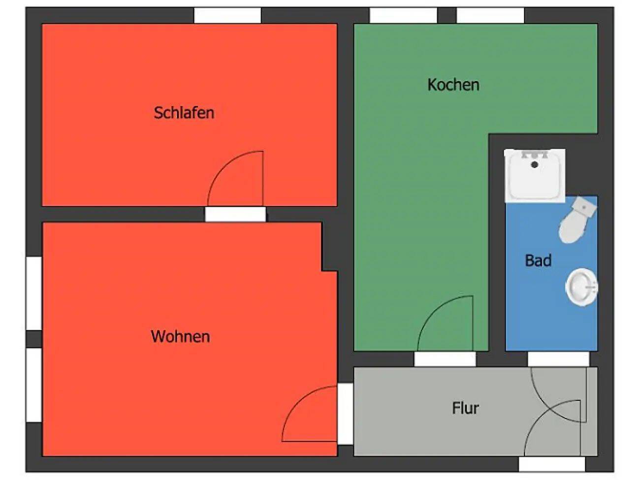 Schöne 2-Raum-Wohnung in Meißen – ideal für Singles oder Paare – 1662 Meißen – Vorschaubild 8