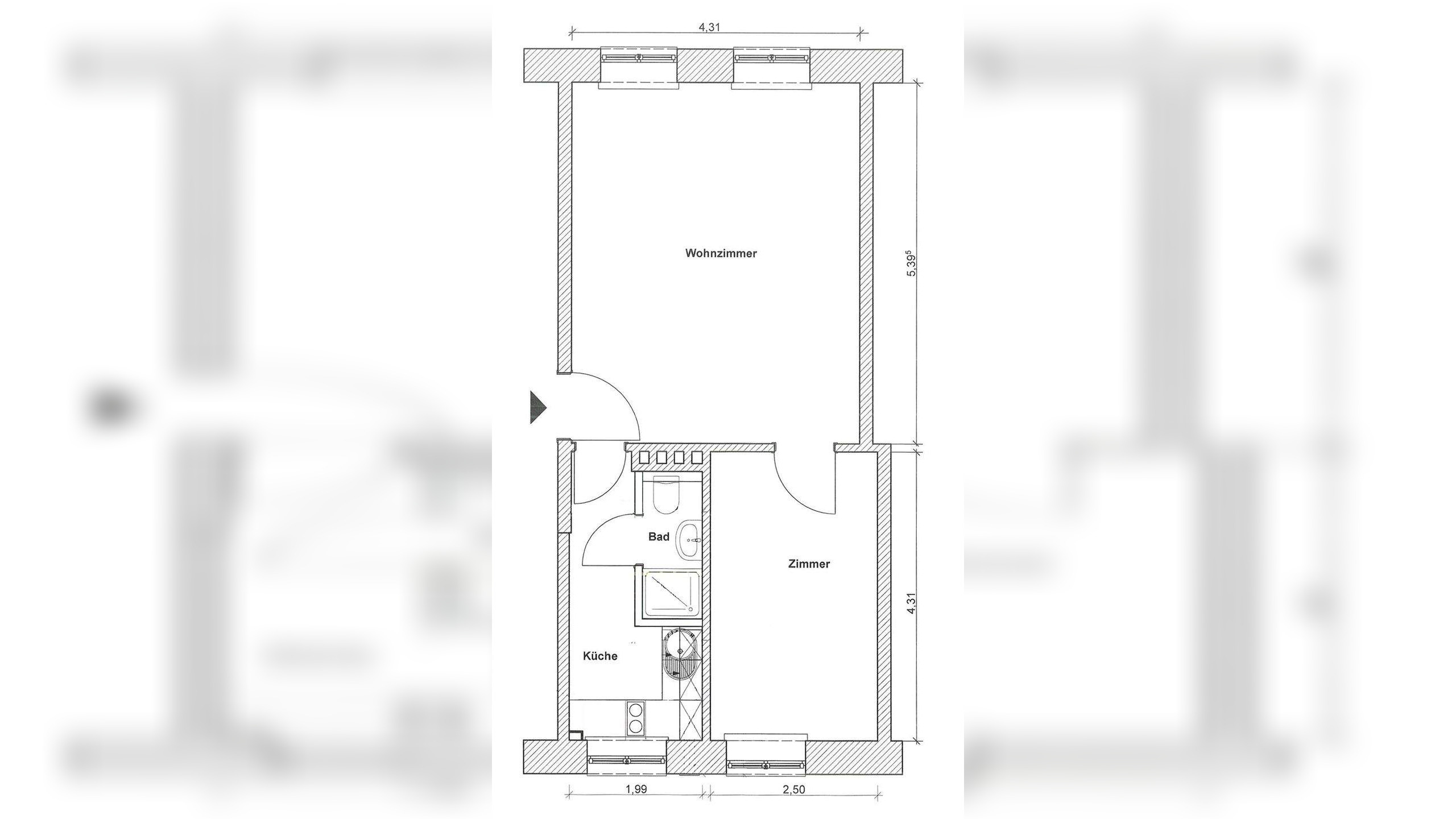 Eigentumswohnung, 1,5 Zimmer, 40 m², in Hamburg – 21073 Hamburg – Vorschaubild 5