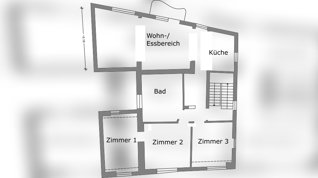 Großzügige 4-Zimmer-Wohnung mit Balkon, Kaminofen, Stellplatz – 54320 Waldrach – Vorschaubild 9