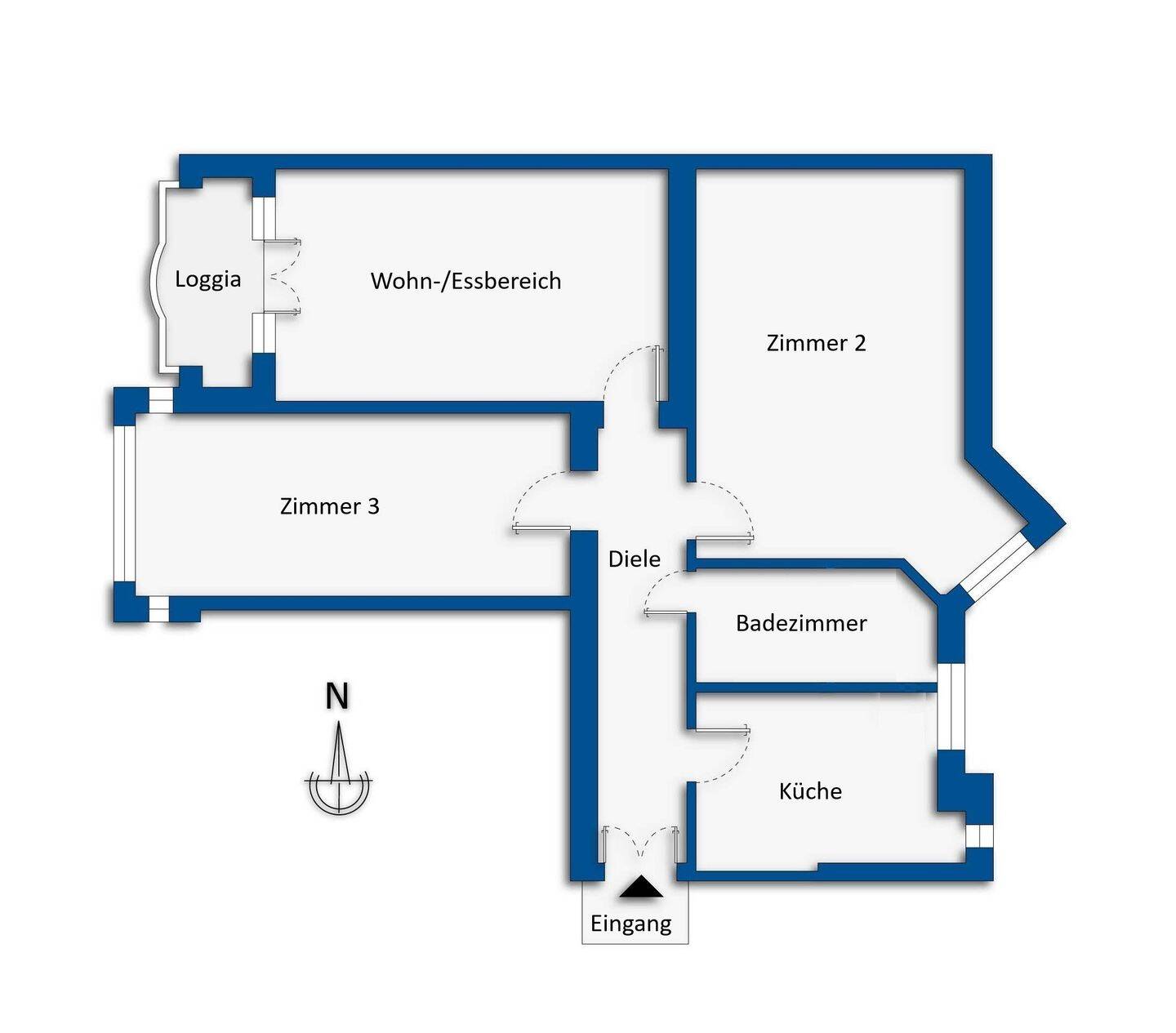BEZUGSFREI & EINZUGSBEREIT: 100 m² Altbau mit West-Loggia – 10439 Berlin – Vorschaubild 11