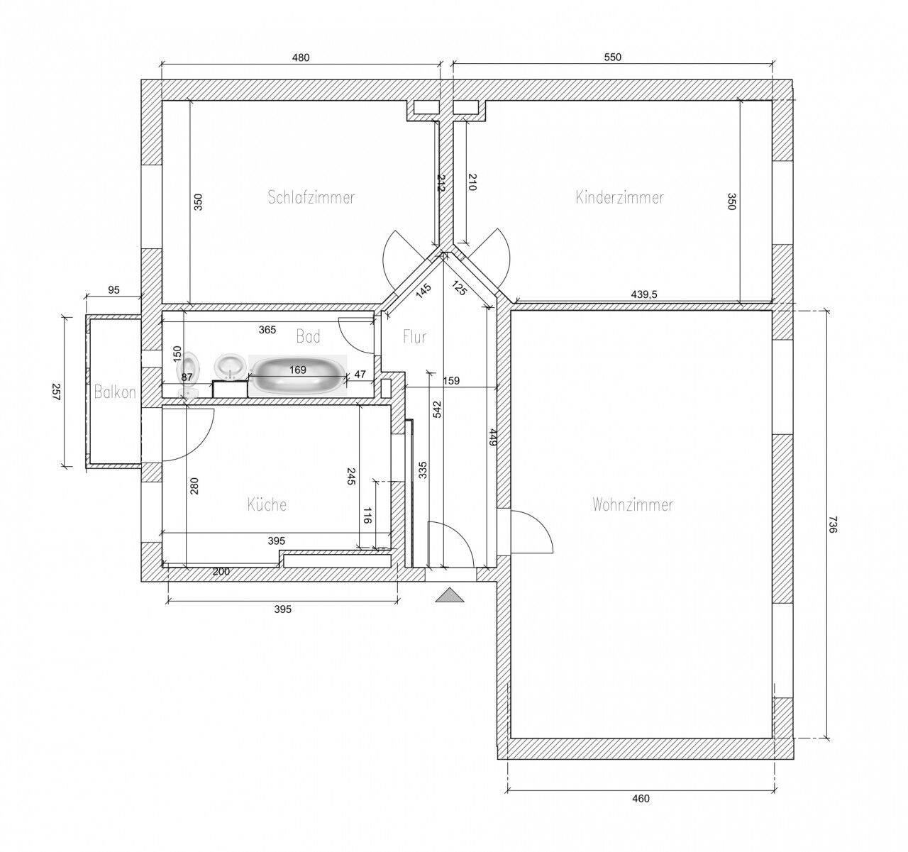 4-Raum-Wohnung in der Bahnhofsvorstadt – 39576 Stendal – Vorschaubild 10