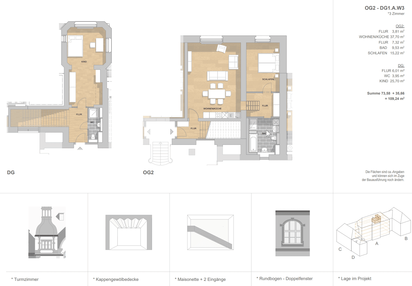 Wohnen mit besonderem Charakter – stilvolle Maisonette-Wohnung in Wiesbaden – 65185 Wiesbaden – Vorschaubild 6