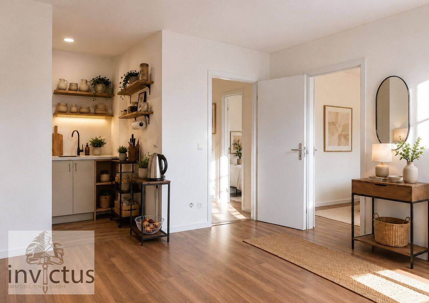 Stilvolle renovierte 2-Zimmer-Wohnung mit Balkon und Tiefgaragenstellplatz – 74080 Heilbronn – Vorschaubild 6