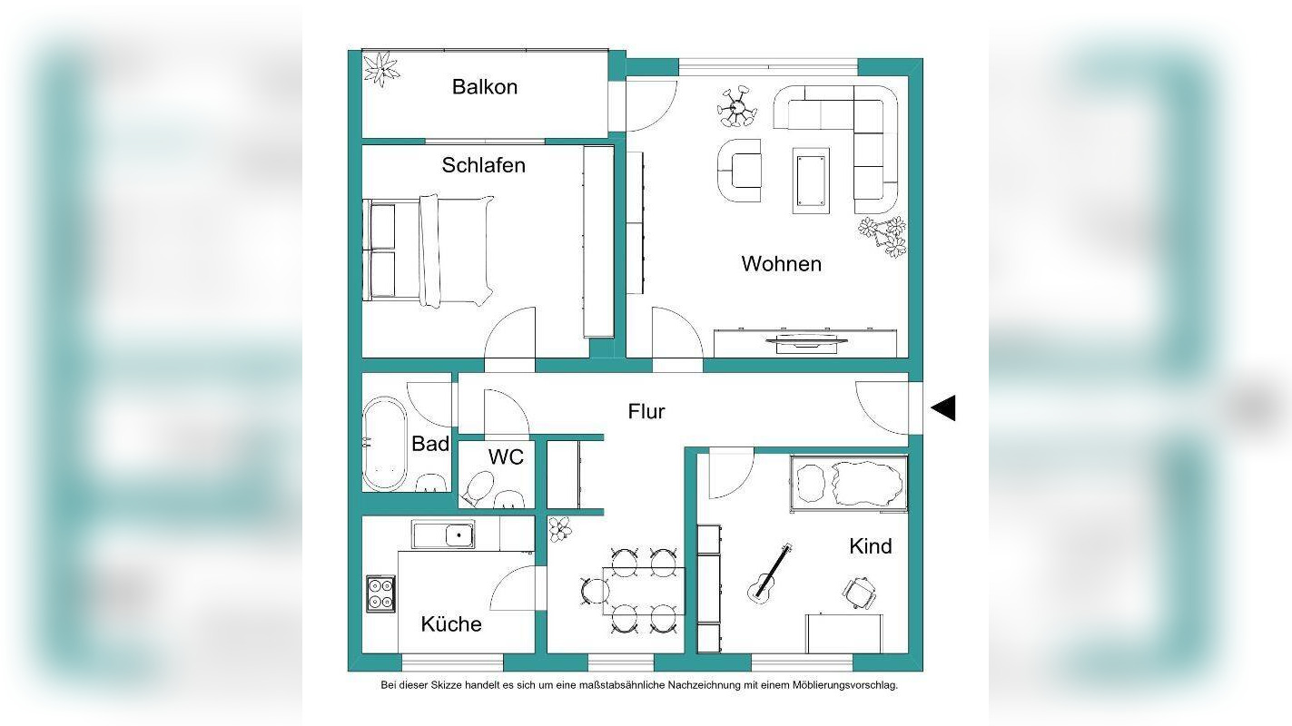 3-Zimmer-Wohnung mit Balkon – Einziehen und Entspannen – 35039 Marburg – Vorschaubild 6