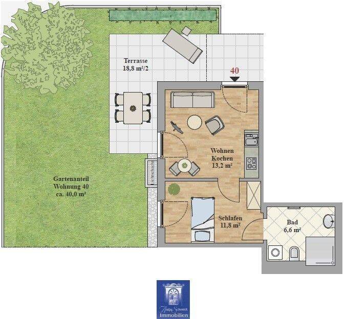 Ihr neues Zuhause mit Terrasse und eigenem Garten! – 1219 Dresden – Vorschaubild 2