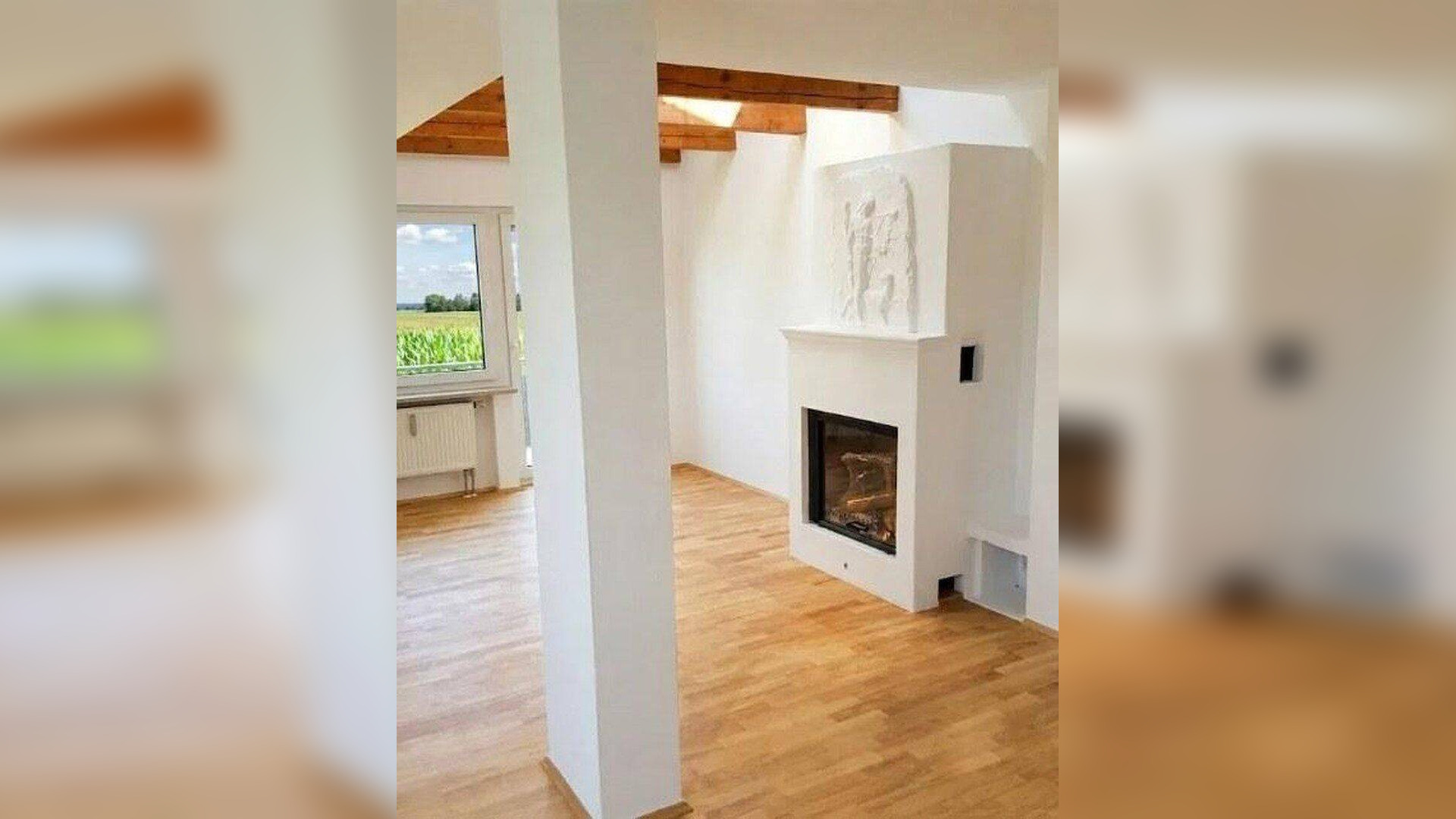 Aussergewöhnliche 3,5-Zi-Maisonette-Wohnung, 2 Wohnebenen, Stadtrandlage, offener Kamin,Einzelgarage – 80999 München – Vorschaubild 3