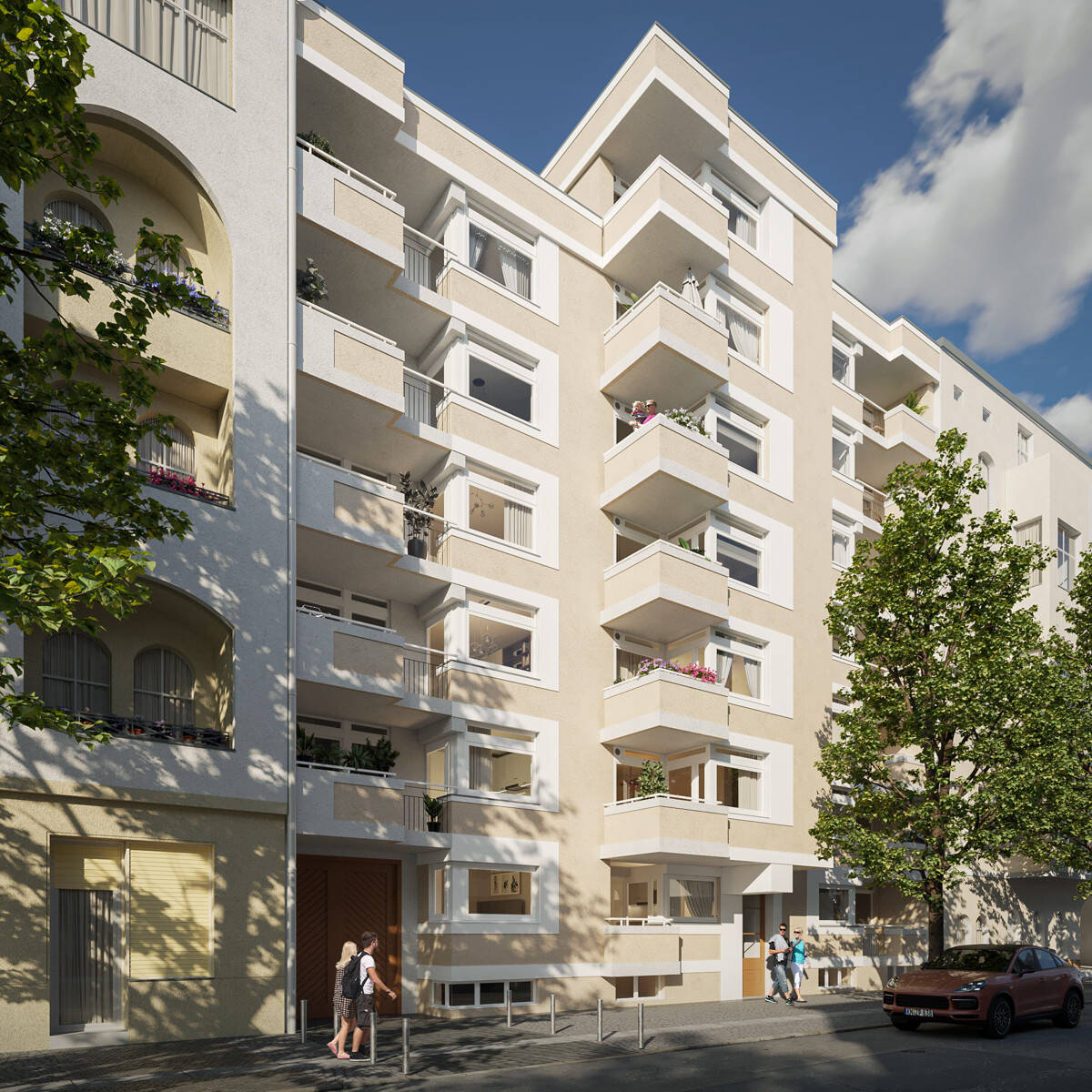 Charlottenburg: Eislebener Str: VERMIETETE 1-Zi-Whg, 40m² – 6.OG + SÜD-Balkon – kündbar in 9 Monaten – 10789 Berlin – Vorschaubild 2