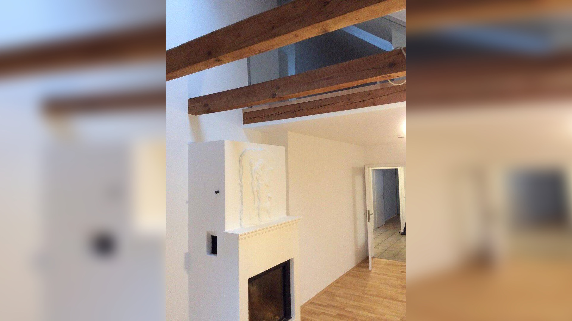 Aussergewöhnliche 3,5-Zi-Maisonette-Wohnung, 2 Wohnebenen, Stadtrandlage, offener Kamin,Einzelgarage – 80999 München – Vorschaubild 4