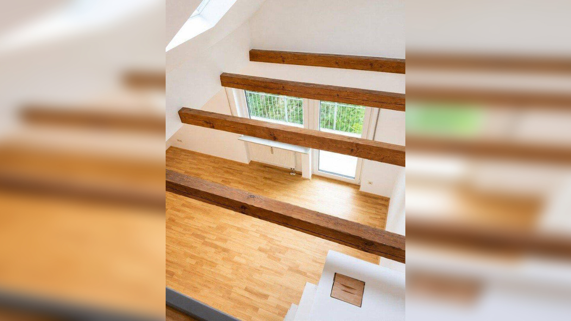 Aussergewöhnliche 3,5-Zi-Maisonette-Wohnung, 2 Wohnebenen, Stadtrandlage, offener Kamin,Einzelgarage – 80999 München – Vorschaubild 5