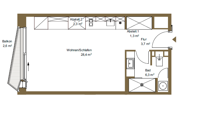 HafenCity: Attraktives Studioapartment zu vermieten! – 20457 Hamburg – Vorschaubild 10