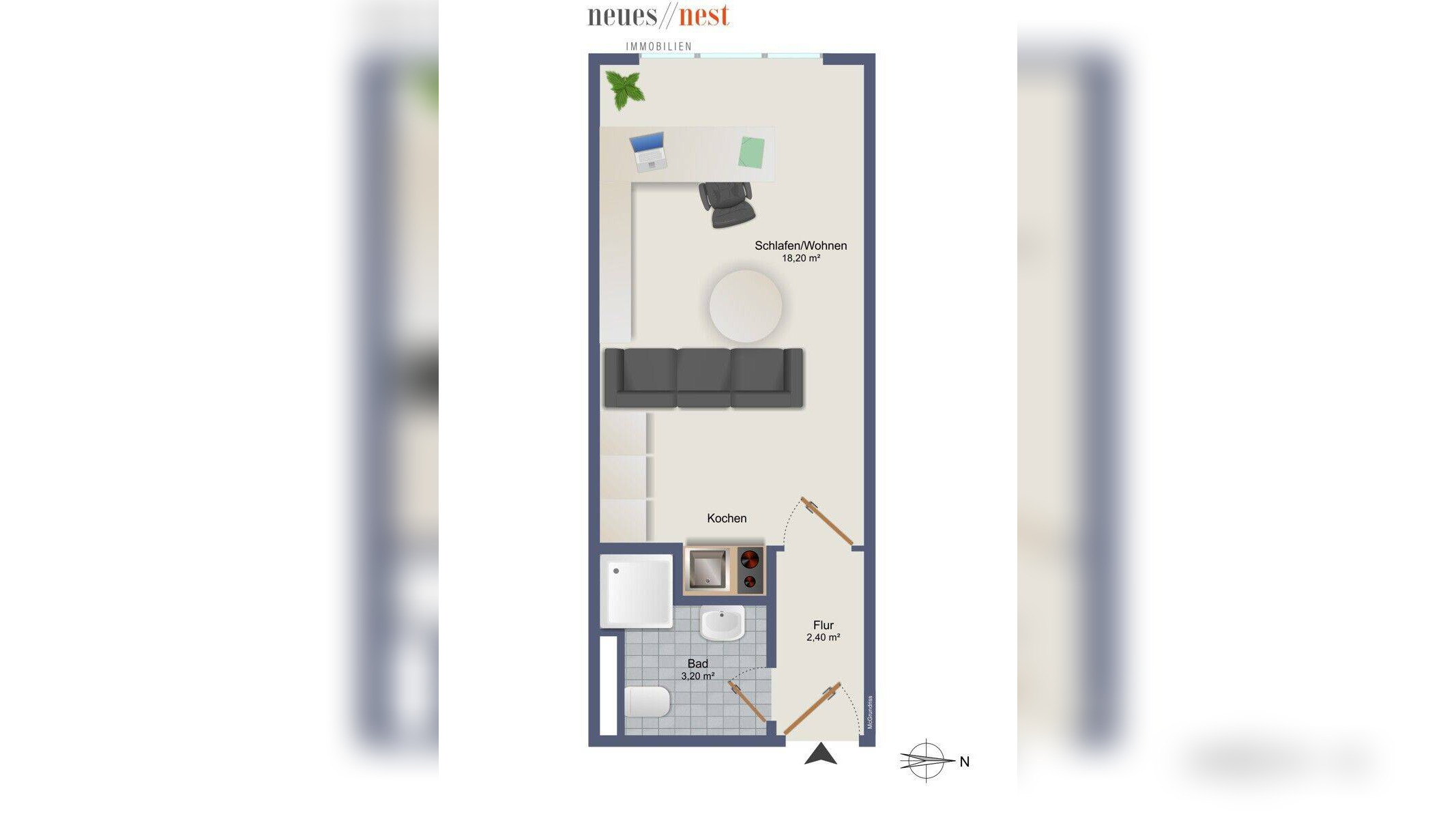 Klein aber fein! … saniertes Studentenappartment in begehrter Lage… – 80337 München – Vorschaubild 6